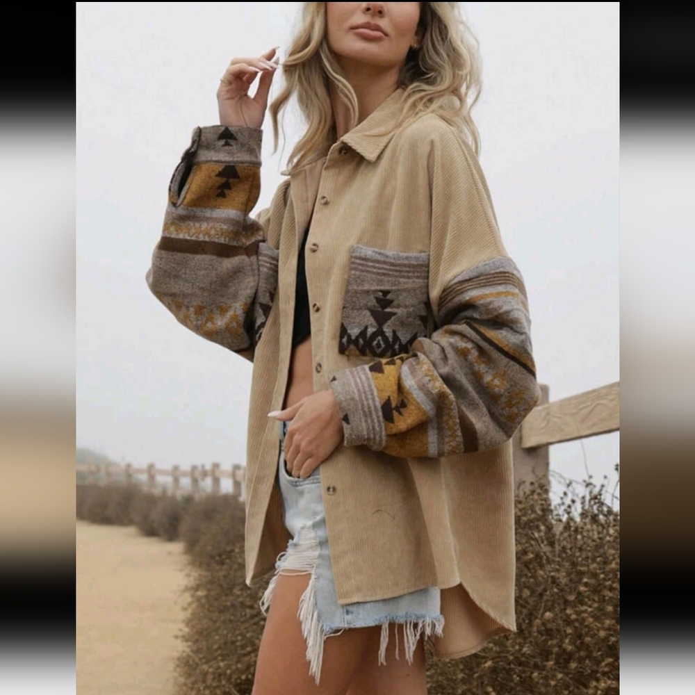 Corduroy Oversized Shaket - Picture 6 of 6